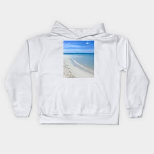 blue sea and white sand beach in Thailand Kids Hoodie